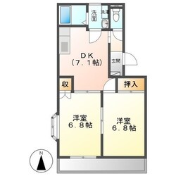 伊勢中川駅 徒歩8分 1階の物件間取画像